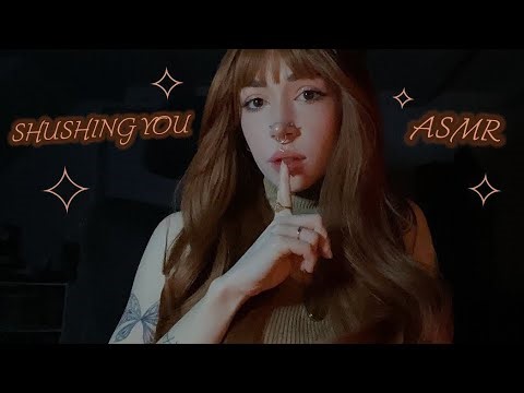 Shushing You ASMR | Tapping, Rambling, Hand Sounds, Whispering