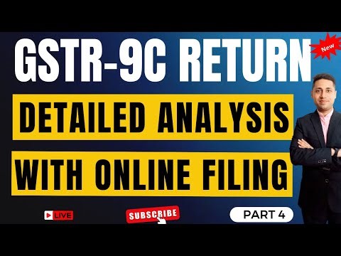 How to file GSTR-9/9C for FY 2024-25 GSTR 9C New Changes | GSTR-9C filing