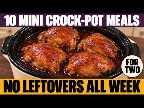 10 Mini Crock-Pot Meals for Seniors Living Alone (3 Ingredients)