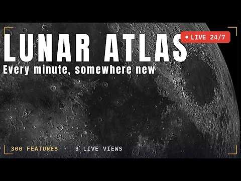 🌙 The Moon · 24/7 — Lunar Atlas in Real NASA Imagery | Deep Sky Desk