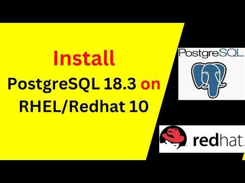 How to Install PostgreSQL 18.3 on RHEL 10 – Complete Setup + psql & DBeaver Connection!