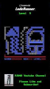 Championship Lode Runner for MSX: Level 9 #loderunner #retrogaming