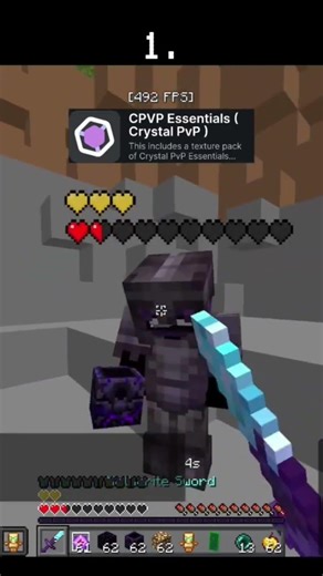 Best Texture Packs For Cpvp | texture pack link in description and comment | #cpvp #texturepack |