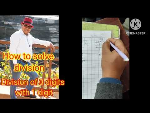 Division of 3 digits by 1 digit