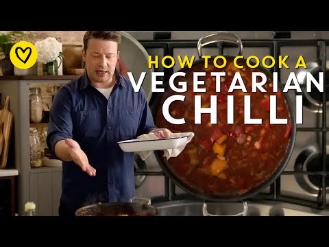 How To Cook A Vegetarian Chilli With Chickpeas & Sweet Potatoes By Jamie Oliver