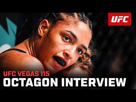 INSANE KO | Alice Pereira Octagon Interview | UFC Vegas 115