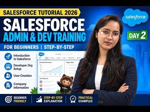 Salesforce Tutorial for Beginners 2026 | Day 2: Data Model, Objects, Fields, Records & Tabs