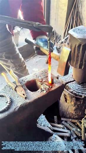 Forging the Loop: How Fire Shapes a Handmade Latch