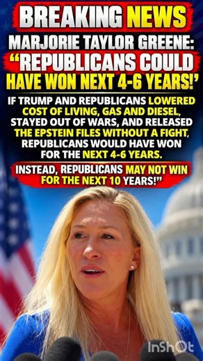 Marjorie Taylor Greene WARNS Republicans: “They Could Lose for the Next 10 Years!” 🇺🇸