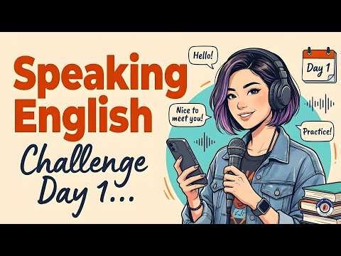 English Speaking Practice | Learn Spoken English w/ Shadowing | Day 1 of 5-Day Fluency Challenge