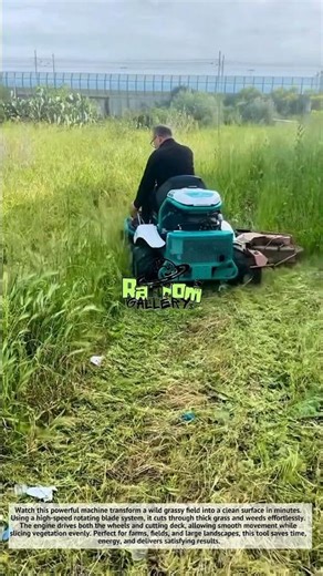 Insane Grass Cutting Machine! Fastest Field Cleaner Ever 🚜