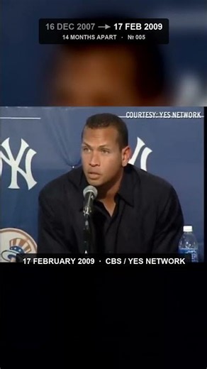 Alex Rodriguez on banned substances, 14 months apart