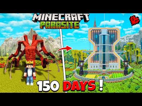I Survived 150 Days in PARASITE WORLD in Minecraft Hardcore