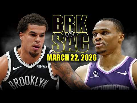 Brooklyn Nets vs Sacramento Kings Full Game Highlights – March 22, 2026 | NBA Season