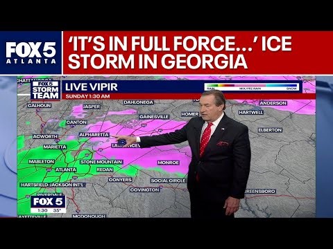 Dangerous ice storm anchors over North Georgia | FOX 5 News