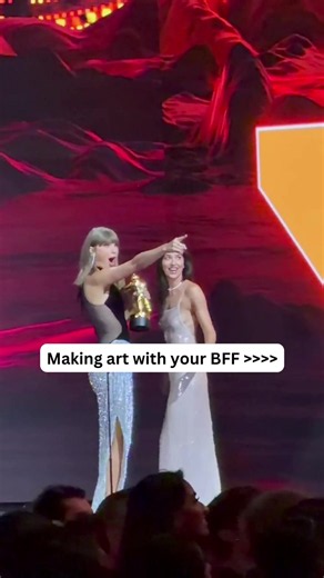 So let's get into it ‼️ Dakota Johnson and Taylor Swift had the cutest reaction to the world premiere of their music video 'Patient Zero' at the VMAs. #dakotajohnson #taylorswift #patientzero