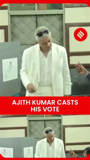 Ajith Kumar Casts Vote in Thiruvanmiyur During TN Elections 2026