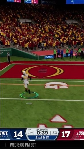 Kent State takes a 21-17 lead against USC in the Rose Bowl. #cfb26 #easports #football #touchdown