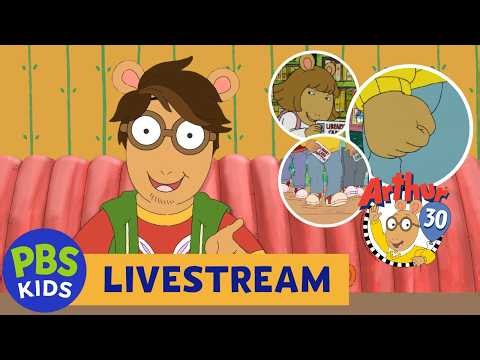 🟢 ARTHUR TURNS 30! 🎉FULL EPISODES LIVE | Iconic Moments, Friendship Stories & Songs! 💛 | PBS KIDS