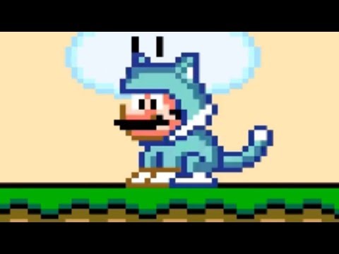 [TAS] SNES Super Mario World "glitchfest, custom power-ups" - Donut Plains 1