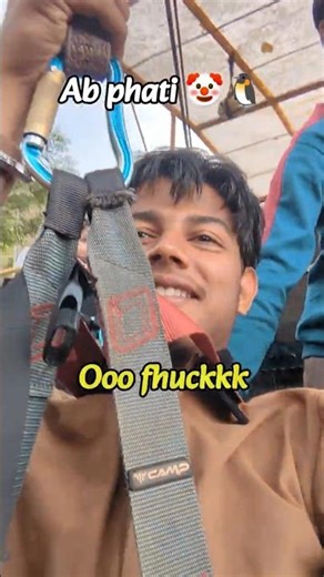 NEVER again! 😭 Why I regretted this zipline drop! #adventure #fails #pov