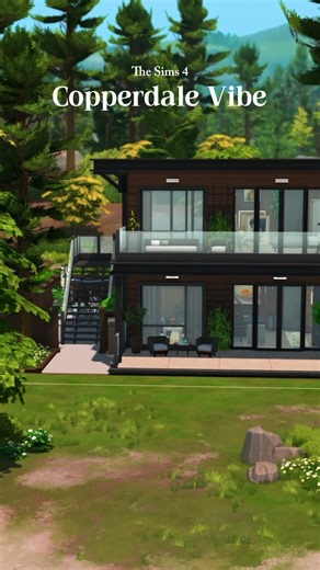 Modern Eco Loft Overview 🌳 The Sims 4 Speed Build l No CC