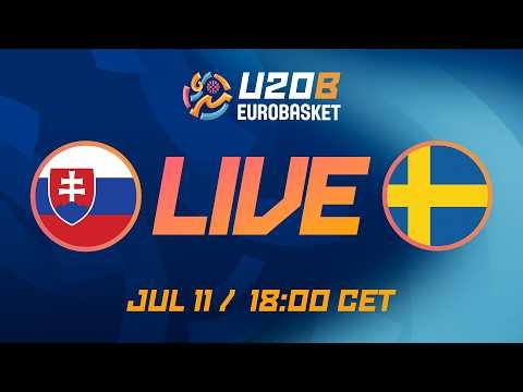 Group Phase | Slovakia v Sweden | Full Basketball Game | FIBA U20 EuroBasket 2026 Division B