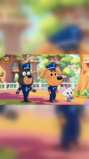Let's Be Friends Sharing is Caring Good Habits Kids Cartoon Sheriff Labrador. Fun Kids Cartoons