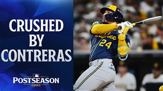 William Contreras HAMMERS a solo home run for the Brewers! 💥 | MLB Postseason Highlights