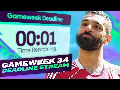 🚨 FREE HIT ACTIVE 🚨 FPL DEADLINE STREAM GAMEWEEK 34 🔥 | Fantasy Premier League Tips 2025/26