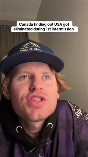 Canada finding out USA got eliminated during 1st intermission