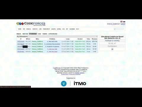 Codeforce Contest | Educational Codeforces Round 186 (Rated for Div. 2) #codenova #codeforcessolutio