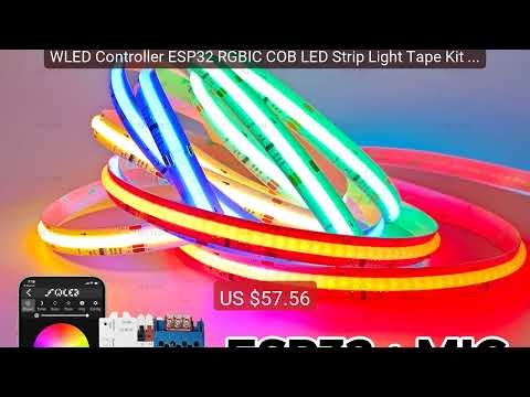 WLED Controller ESP32 RGBIC COB LED Strip Light Tape Kit Sound... — Best Buy 2026 | Great Quality!