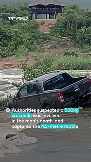South Africa: Cop lowered into crocodile-infested river in shocking recovery mission