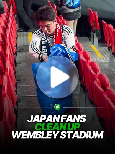 That is why we love the Japanese 👏❤️ 🎥 wembleystadium #japan #wembley #england #news #football