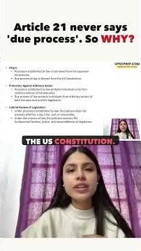 Procedure established by law vs Due Process | Polity for UPSC