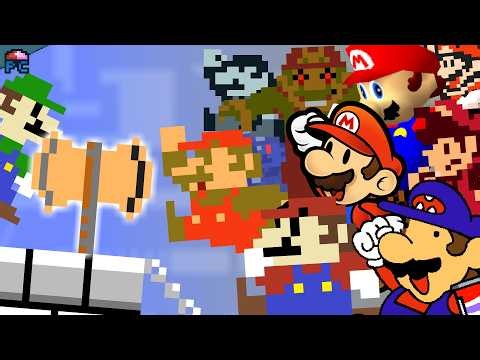 10 MARIOS HAVE A RACE | Mario Animation