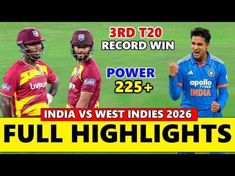 India vs West Indies 3rd T20 Full Match Highlights 2026