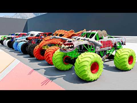Epic Monster Truck Wrecks - Time to Fly & Crash | Monster Trucks JAM
