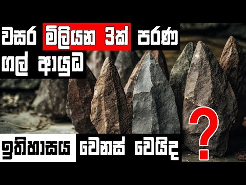 වසර මිලියන 3ක් පරණ ගල් ආයුධ ඉතිහාසය වෙනස් කරයිද? | Wil 3 Million Year-Old Tools Rewrite History?