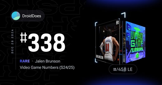 Brunson dominates the Wizards with 55 point explosion. - Owned by DroidDoes | NBA Top Shot