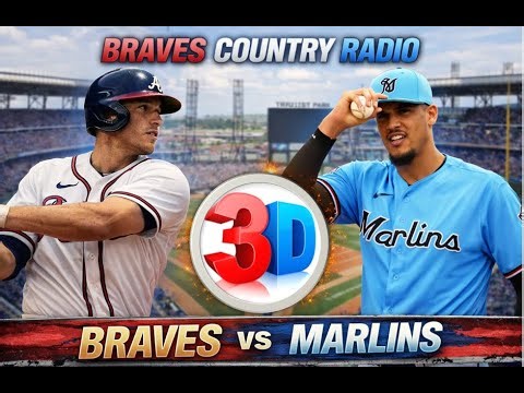 Atlanta Braves vs Marlins MLB 3D LIVE Stream | Classic Call Radio Baseball Play-by-Play Watch Party
