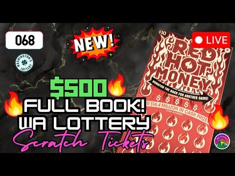 ‼️ LIVE: $500 FULL BOOK of NEW WA Lottery Tickets! | WA Lottery #Scratchers