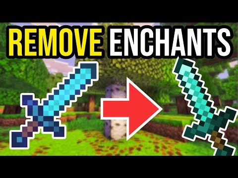 How To REMOVE ENCHANTMENTS In Minecraft Java & Bedrock!