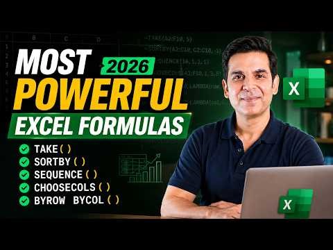 10 Most Powerful and Advanced Formulas of Excel - 2026