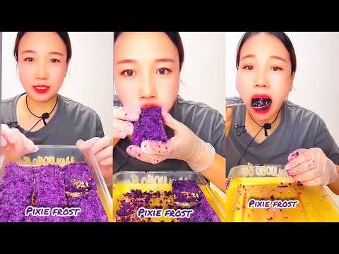 Qian Ice eating ASMR/ crunchy ice ASMR/slushy ice eating ASMR/ice with passion fruit #ice #asmr