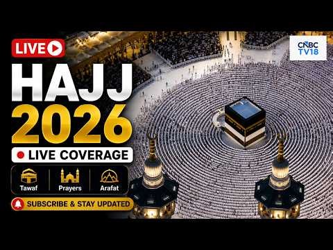 Hajj Kaaba LIVE: Millions of Muslim Pilgrims Circle Kaaba as Hajj Begins |Makkah Hajj Talbiyah |N18G