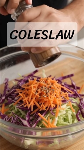 Ultimate Coleslaw Recipe 🥬✨#coleslawsalad#coleslawsandwich#coleslawrecipe#coleslaw #aifood #salad
