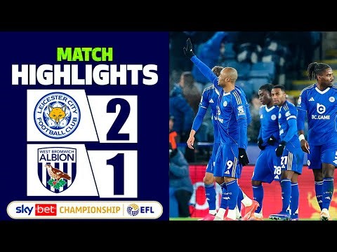 Leicester vs West Bromwich 2-1 Highlights Goals | Championship 2025-26