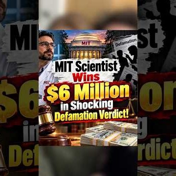 MIT Scientist Wins $6 Million in Shocking Defamation Verdict #realstory #usnews #trendingnews
